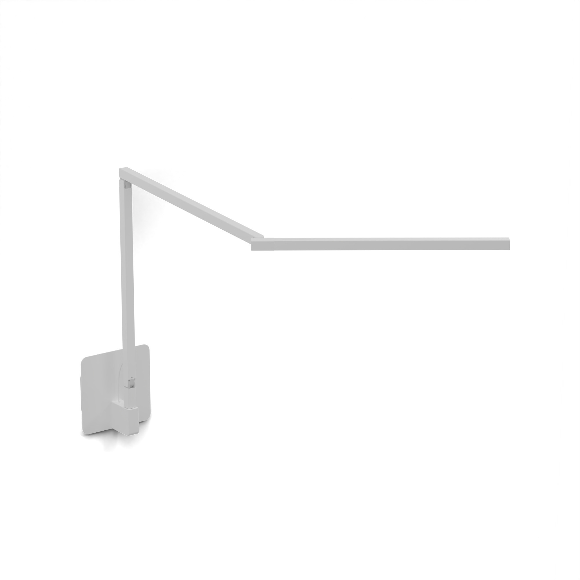 Z-Bar Mini Gen 4 Wall Mount Desk Lamp Wall Light in Matte White, Hardwire
